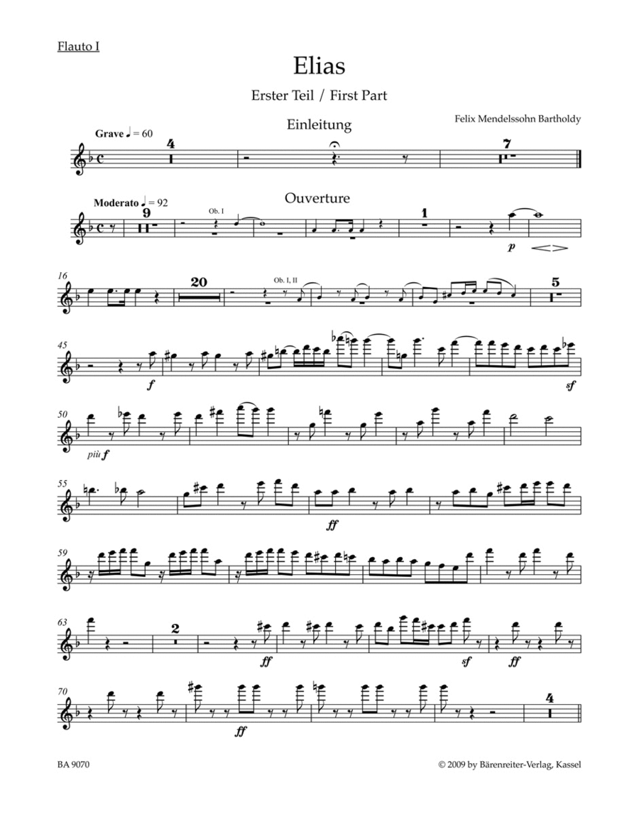 Elijah, op. 70 Bassoon scores gallery preview page 1