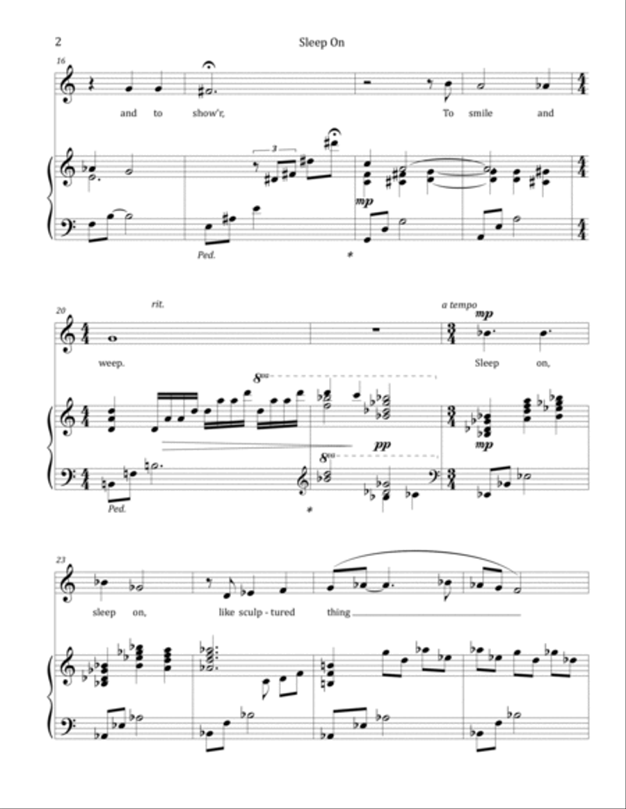 The Sleep Cycle Soprano Voice scores gallery preview page 5