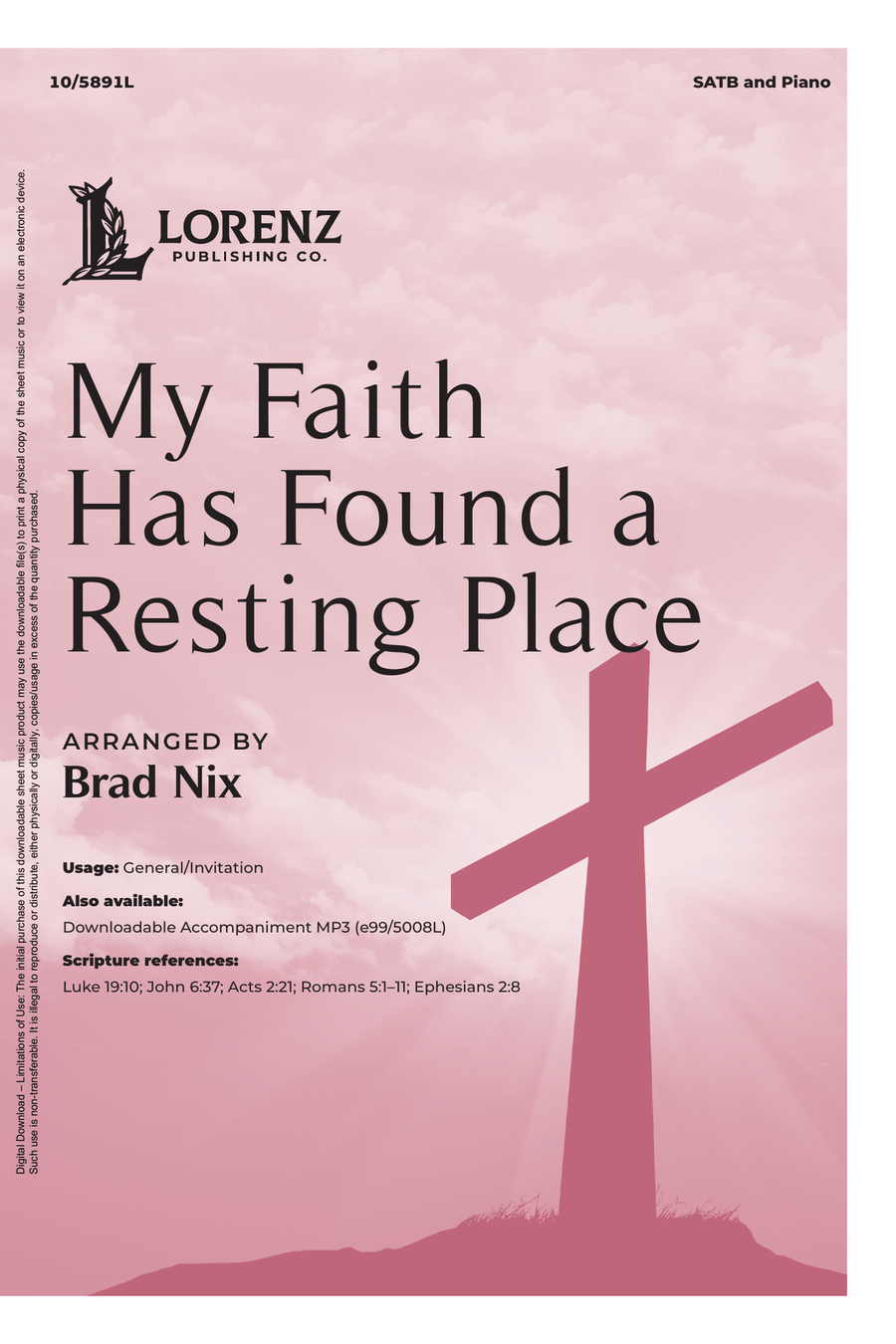 My Faith Has Found a Resting Place Choir scores gallery preview page 1