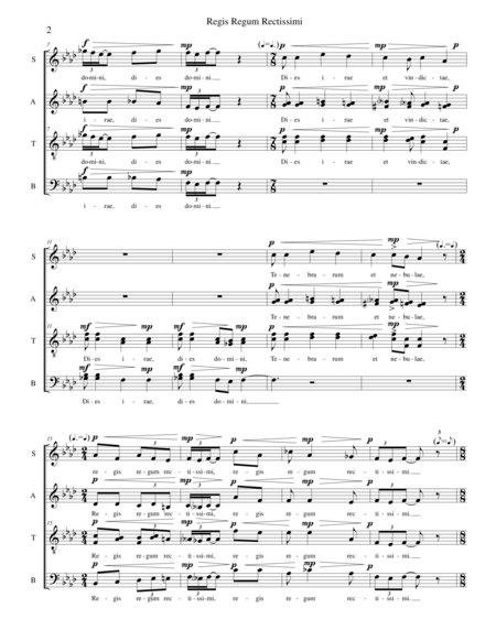 Regis Regum Rectissimi - SSAATTBB choir image number null