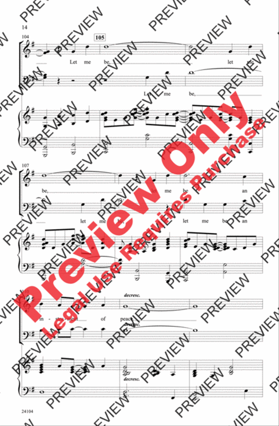 Instrument of Peace Instrument of Peace 4-Part scores gallery preview page 13