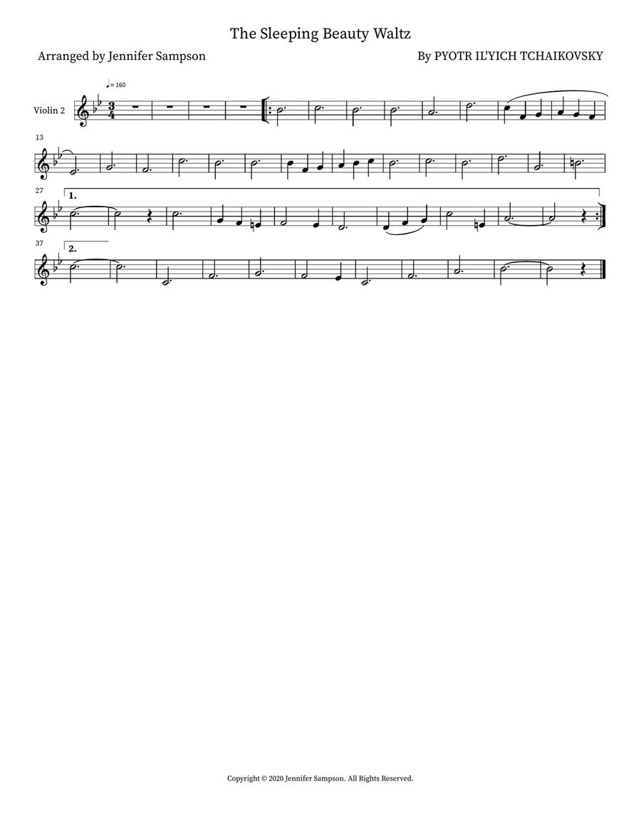 The Sleeping Beauty Waltz Small Ensemble scores gallery preview page 4