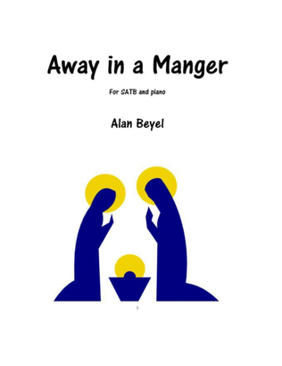 Away in a Manger for SATB and piano (with optional audience/congregation)