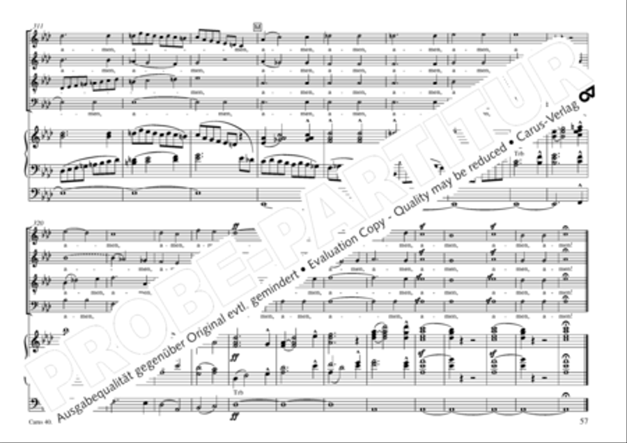 Missa sacra C Minor 4-Part scores gallery preview page 58