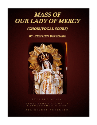 Book cover for Mass of Our Lady of Mercy (Vocal Score)