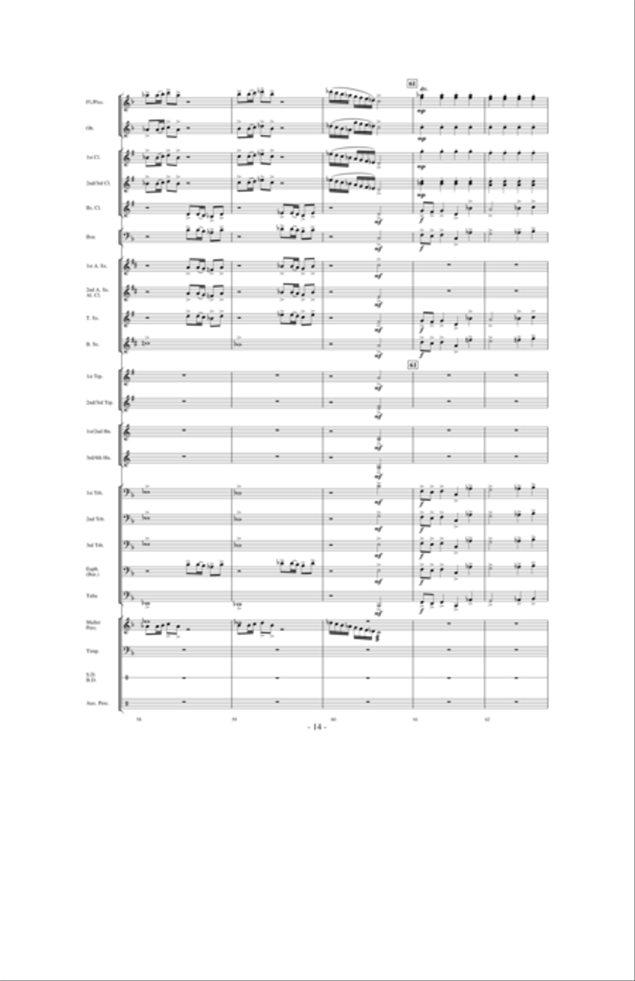 Dancing With The Wind Concert Band scores gallery preview page 13