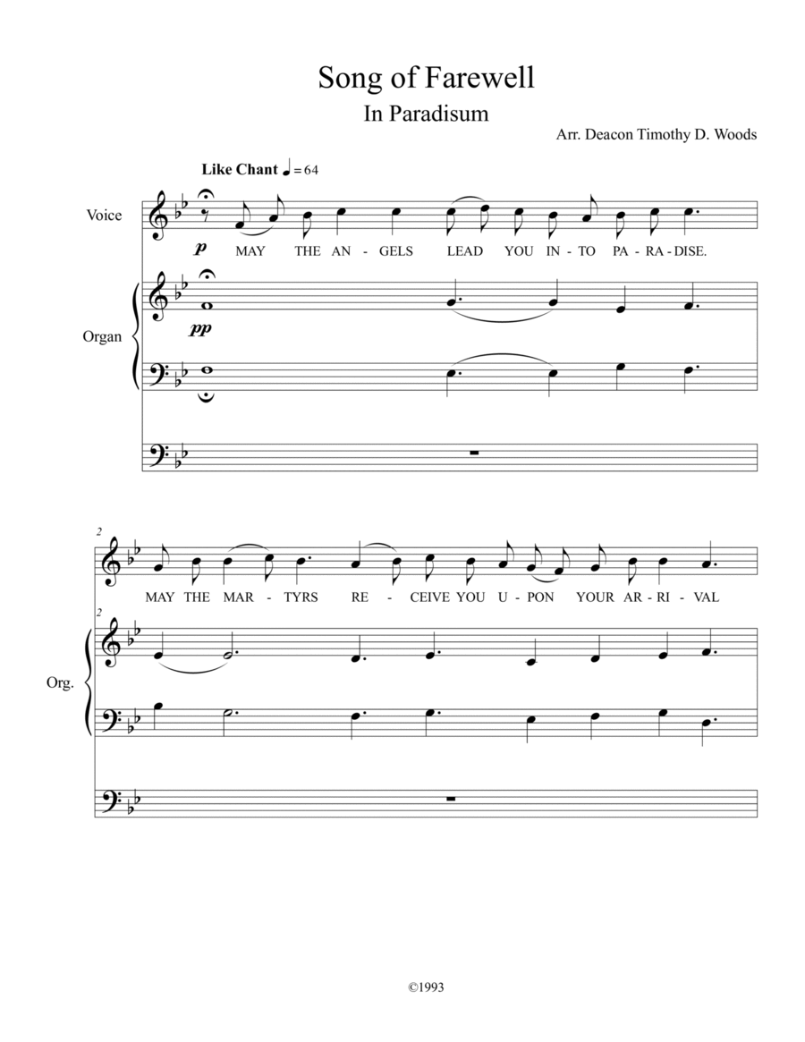 In Paradisum In Paradisum Voice scores gallery preview page 1