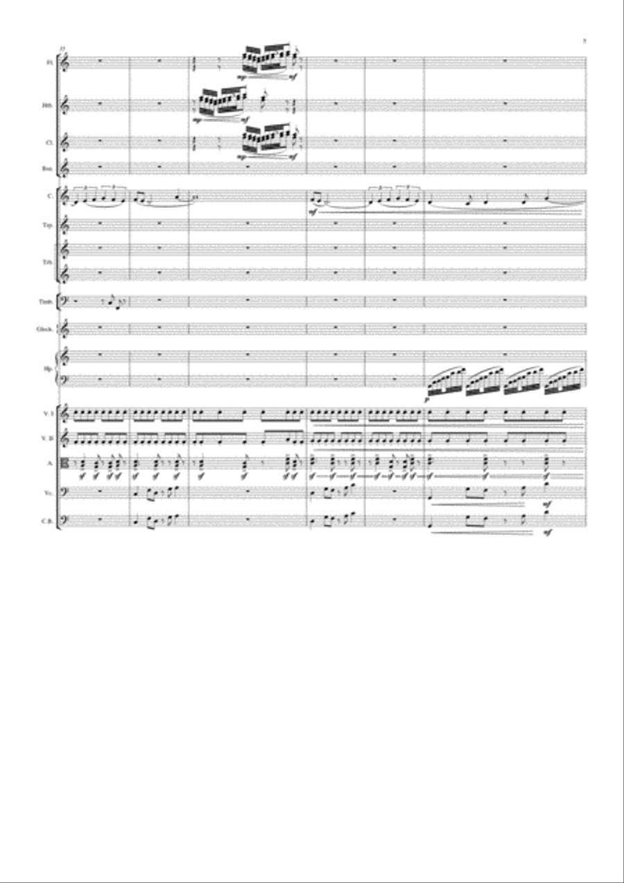 Ouverture & Soupirs Nocturnes (Complete program) Large Ensemble scores gallery preview page 5