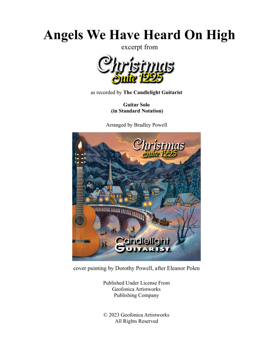 Angels We Have Heard on High Acoustic Guitar scores gallery preview page 1