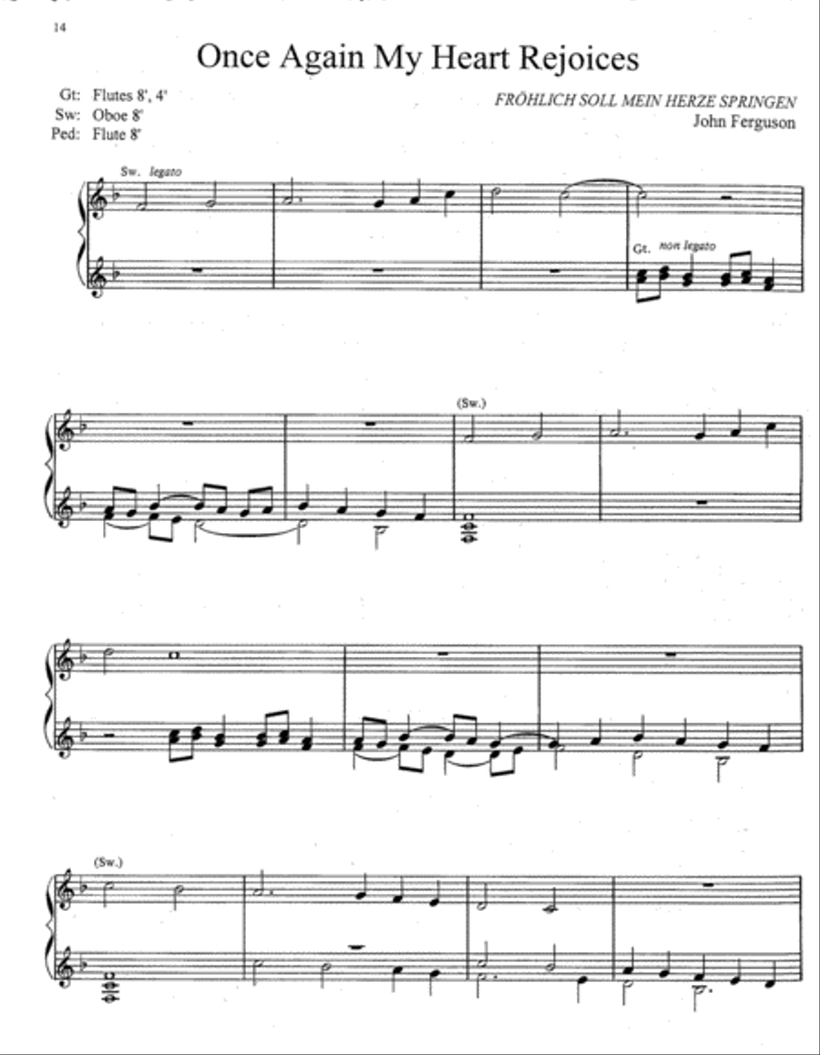 Music with Minimal Pedal - Christmas Organ scores gallery preview page 5