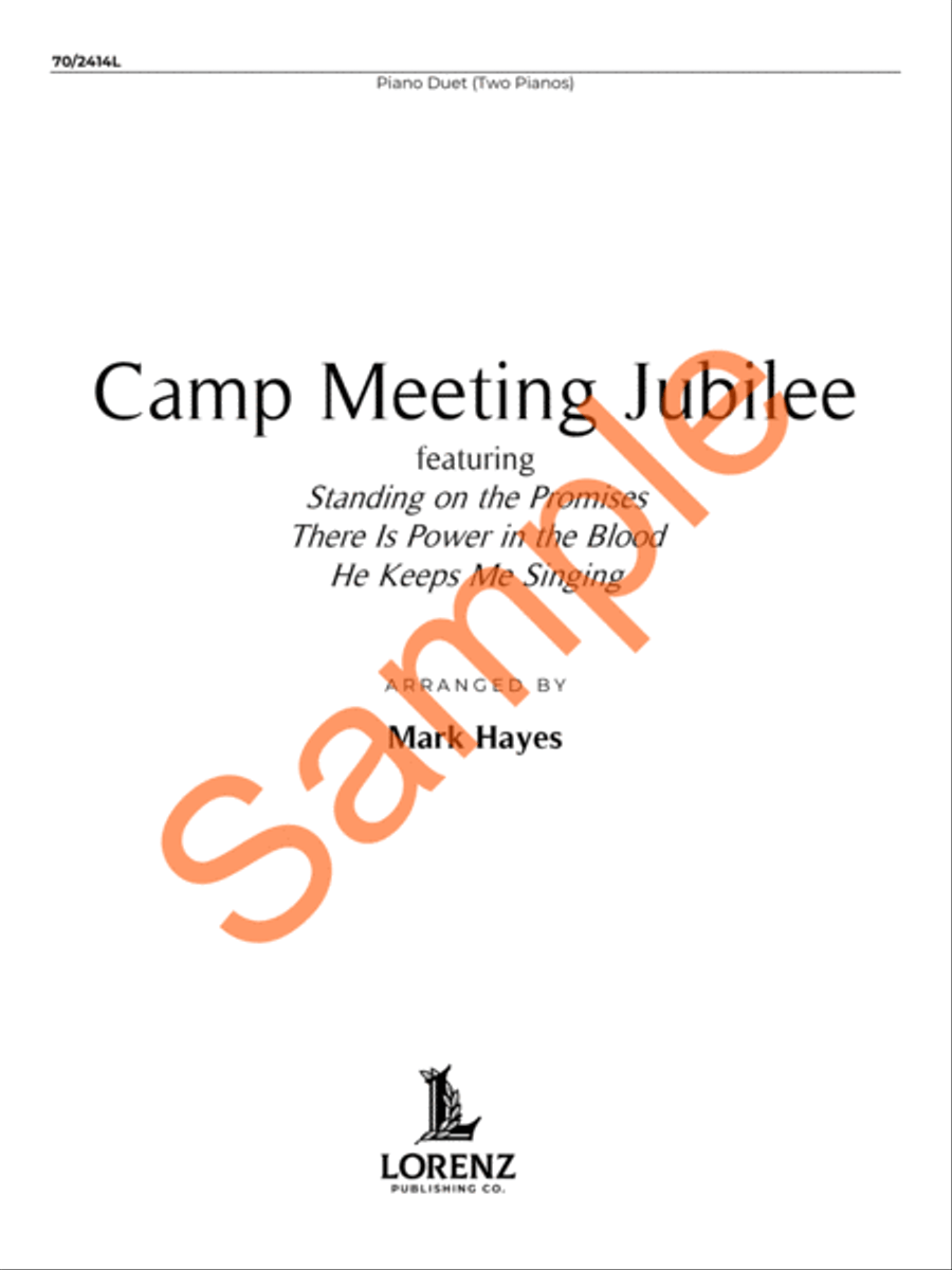 Camp Meeting Jubilee Piano Duet scores gallery preview page 2