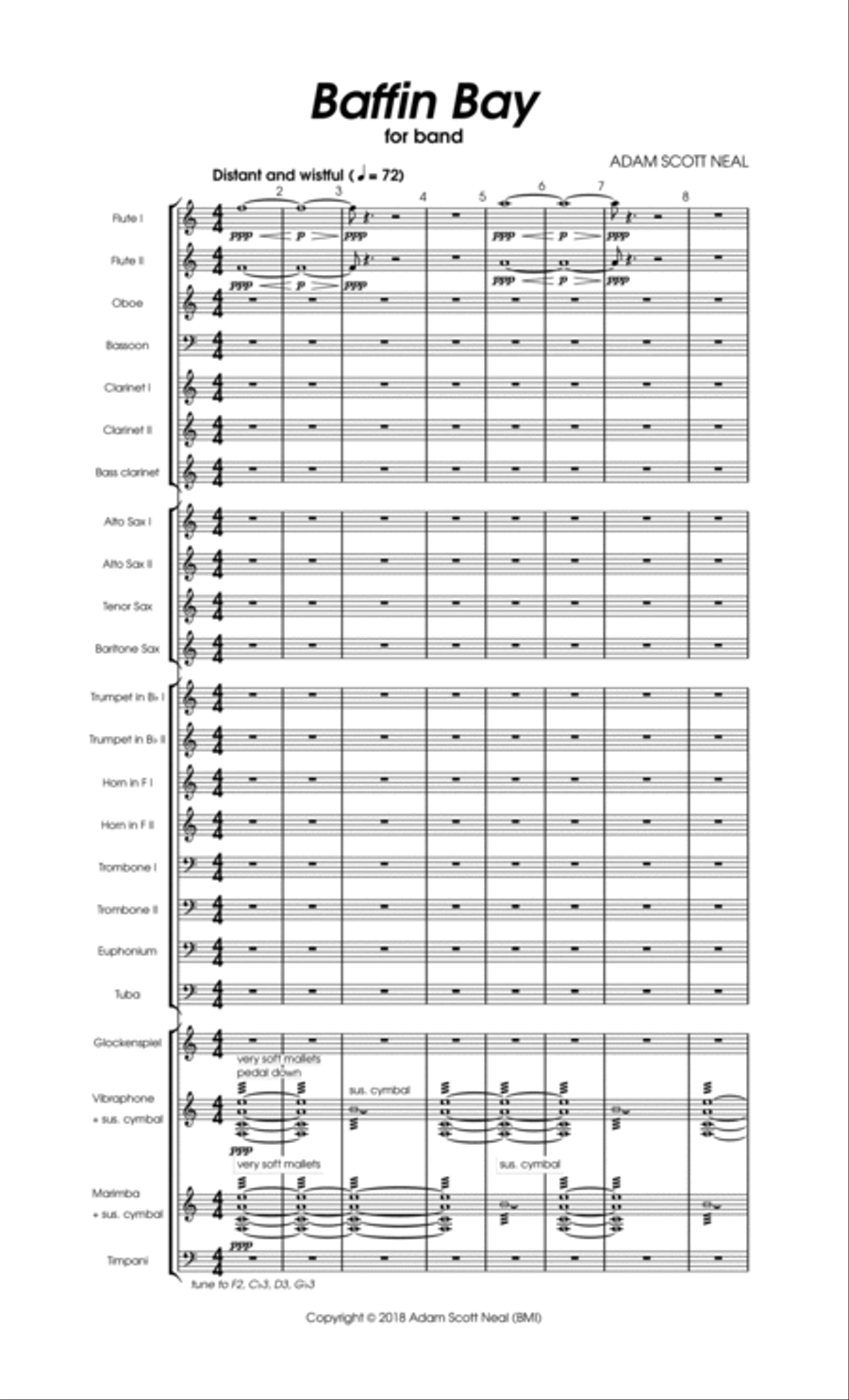 Baffin Bay Concert Band scores gallery preview page 5