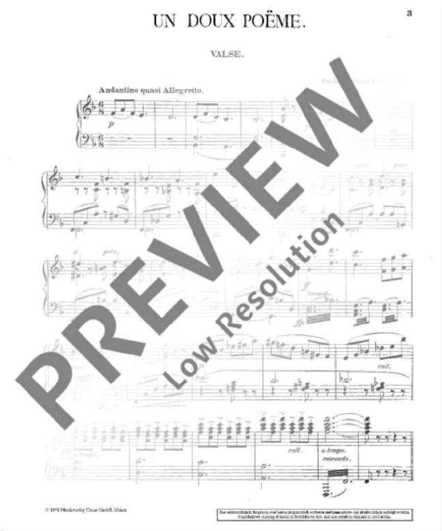 Un doux poème Un doux poème Piano Solo scores gallery preview page 4