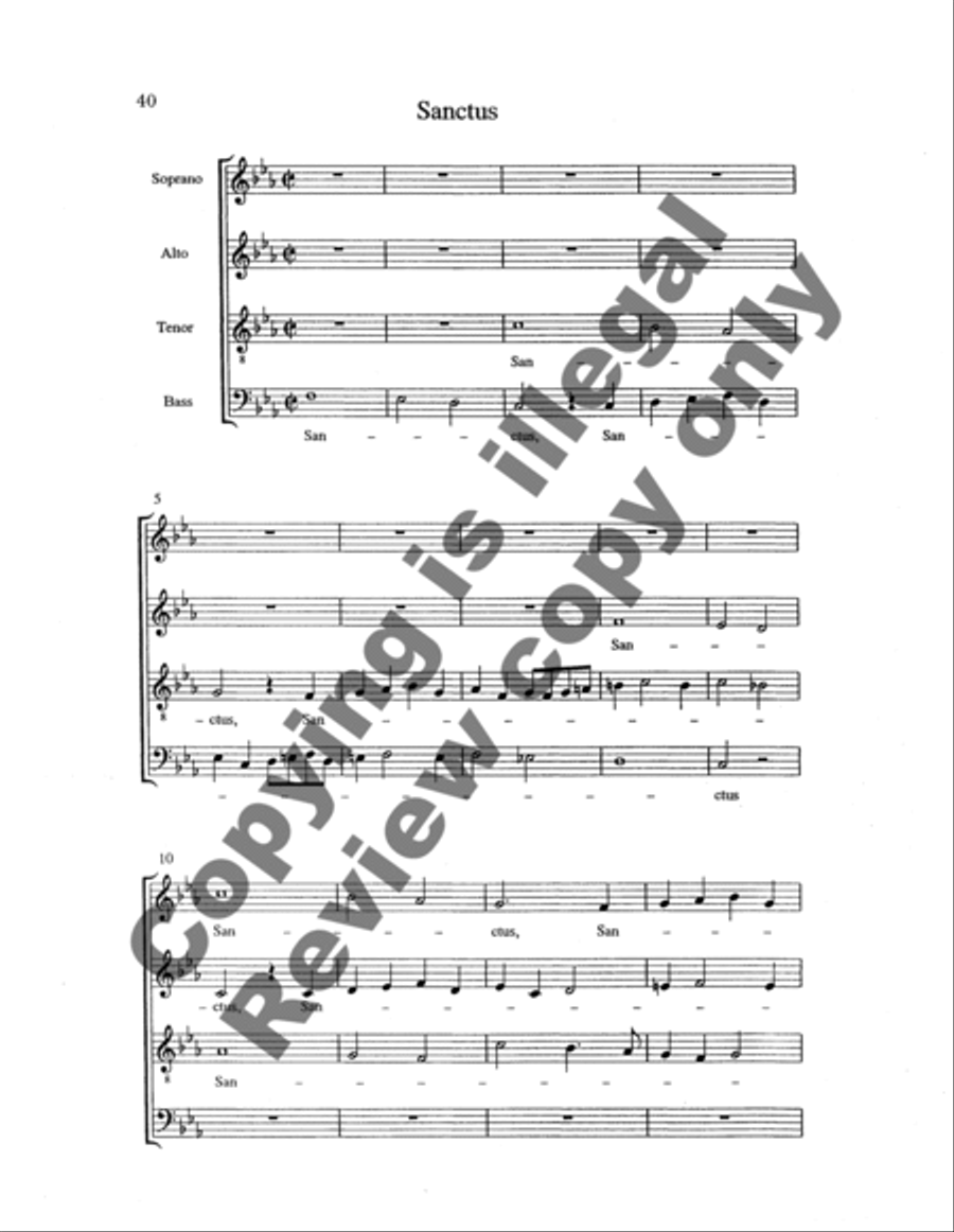 Messa a 4 voci 4-Part scores gallery preview page 14