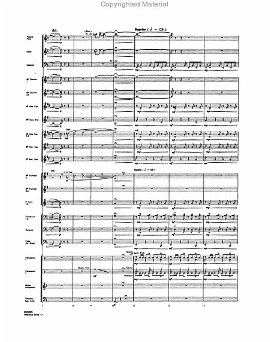 West Side Story (Medley) Concert Band scores gallery preview page 3