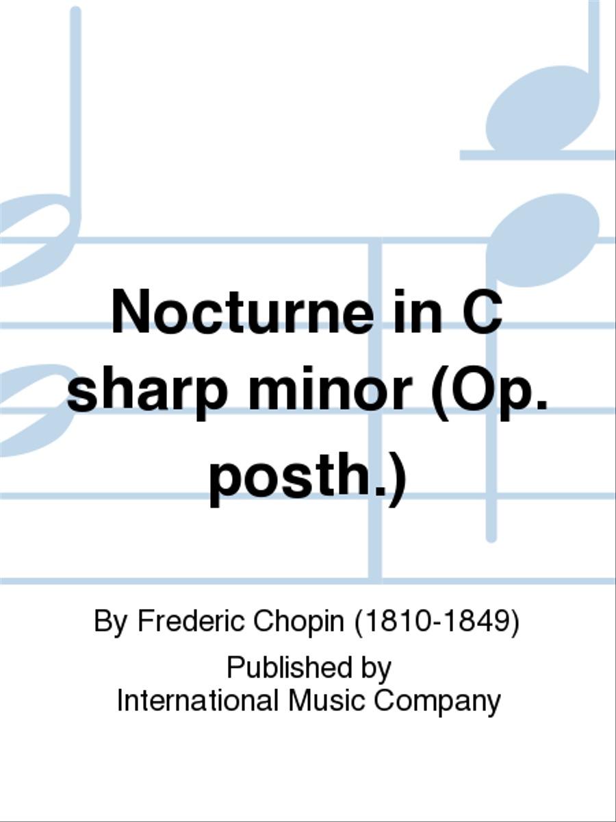Nocturne In C Sharp Minor (Op. Posth.) Flute Solo scores gallery preview page 1