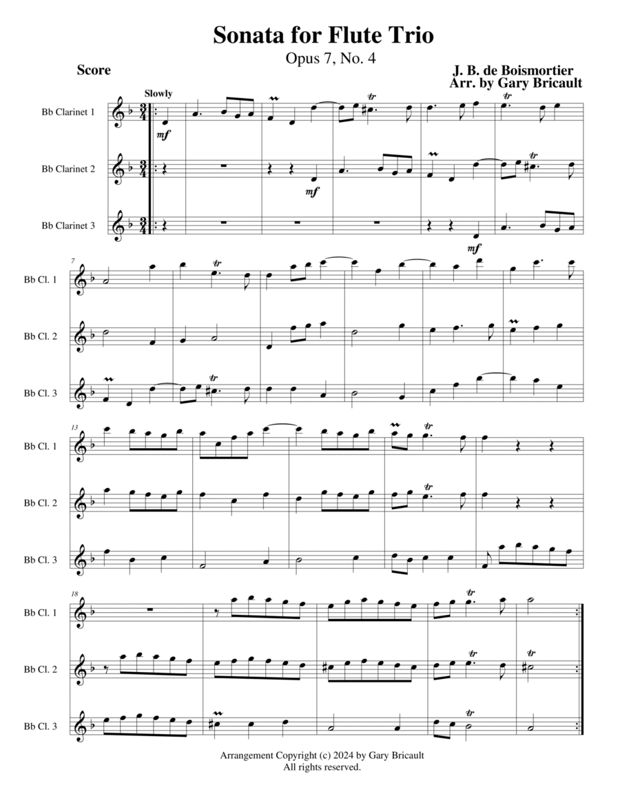 Flute Sonata , Opus 7 No. 4 image number null