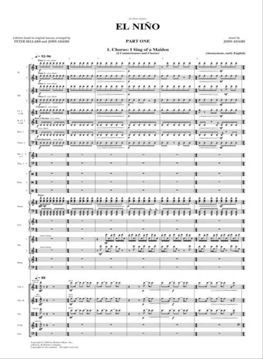 El Niño El Niño 4-Part scores gallery preview page 6