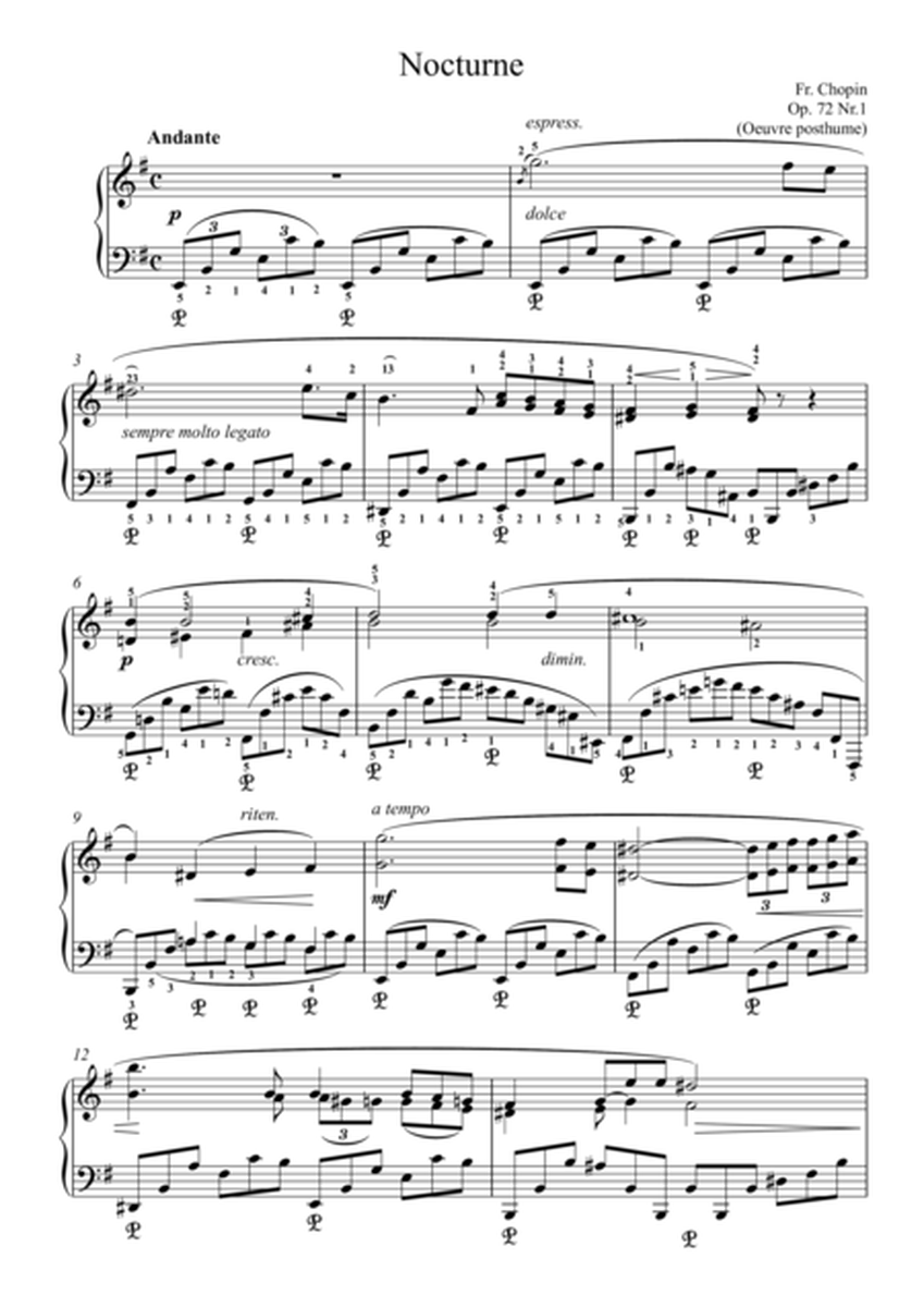 Chopin Nocturne Op.72 No.1 