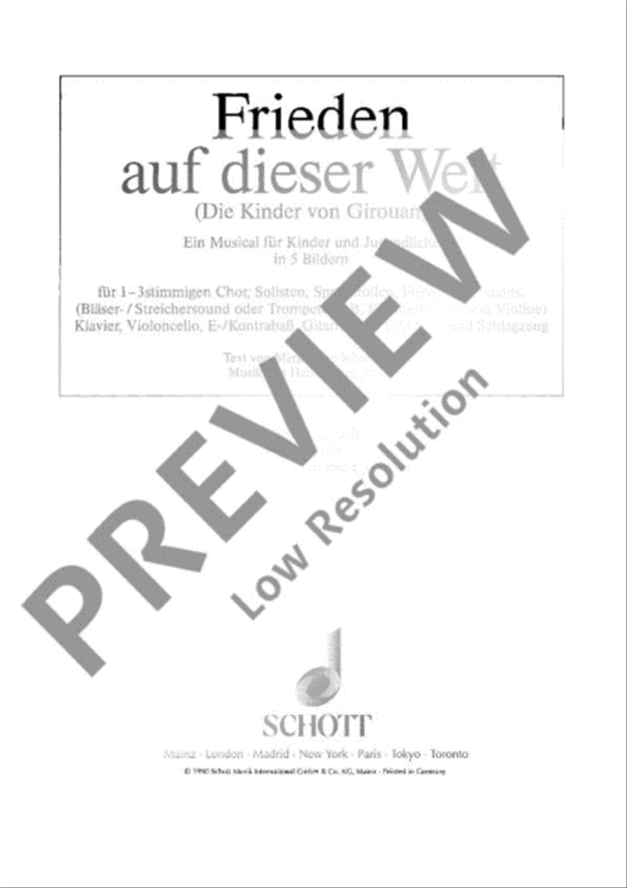 Frieden auf dieser Welt B-Flat Trumpet scores gallery preview page 2