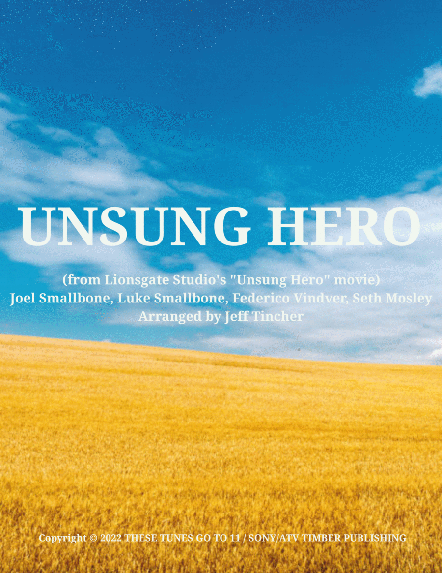 Unsung Hero Piano, Vocal, Guitar scores gallery preview page 1