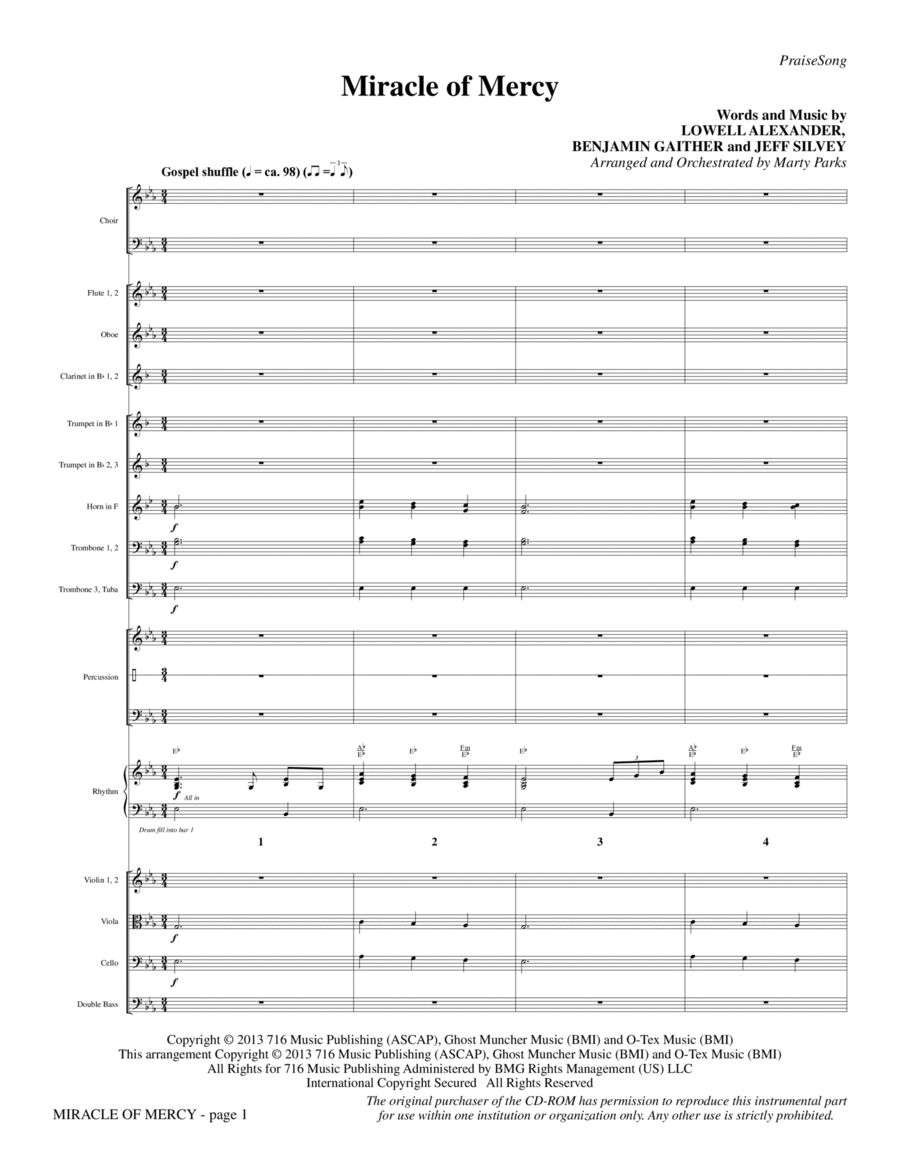 Miracle of Mercy - Full Score