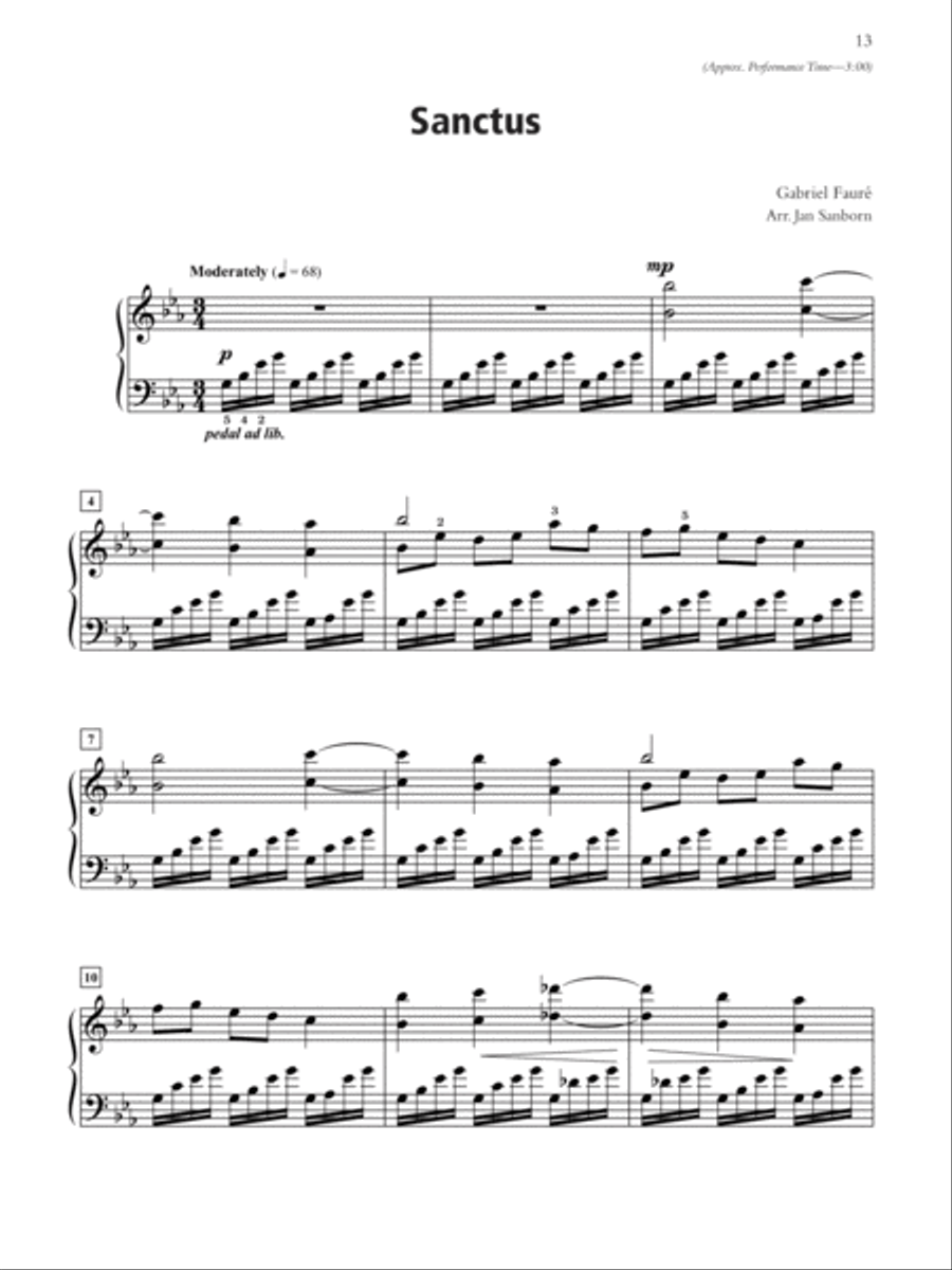 Piano Solos of Choral Favorites Piano Solo scores gallery preview page 4