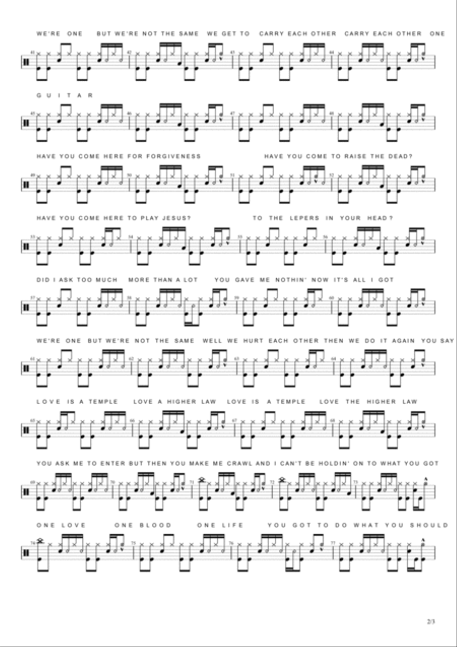 One Drum Set scores gallery preview page 2
