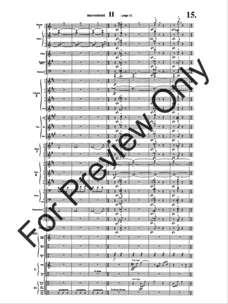 Symphony #1 In Memoriam Dresden 1945 Concert Band scores gallery preview page 19