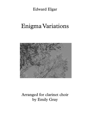 Book cover for Enigma Variations for Clarinet Choir (Score)