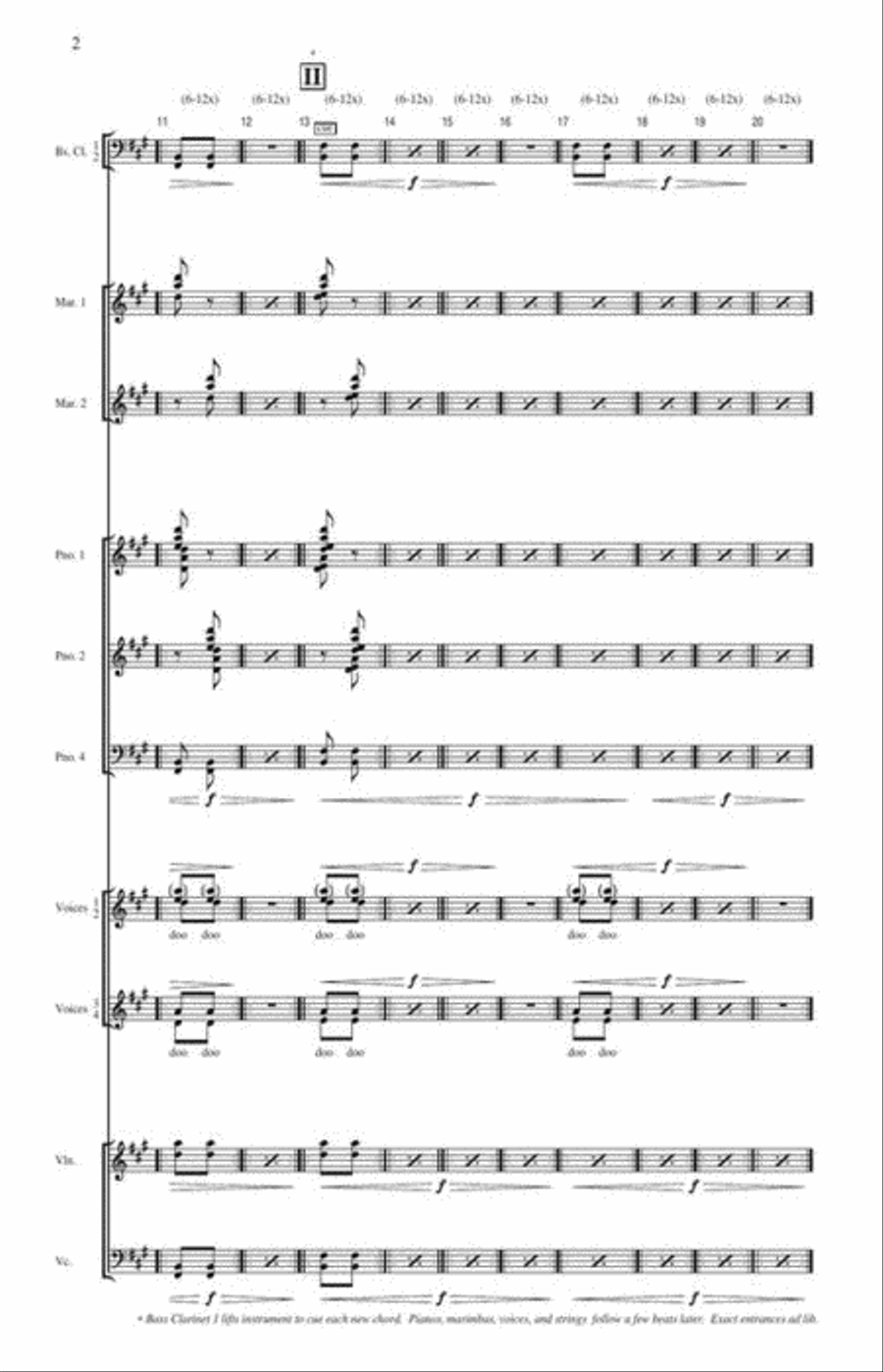 Music for 18 Musicians Study Score scores gallery preview page 17