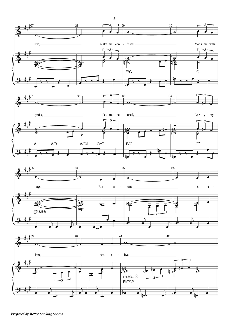 Being Alive Voice scores gallery preview page 3
