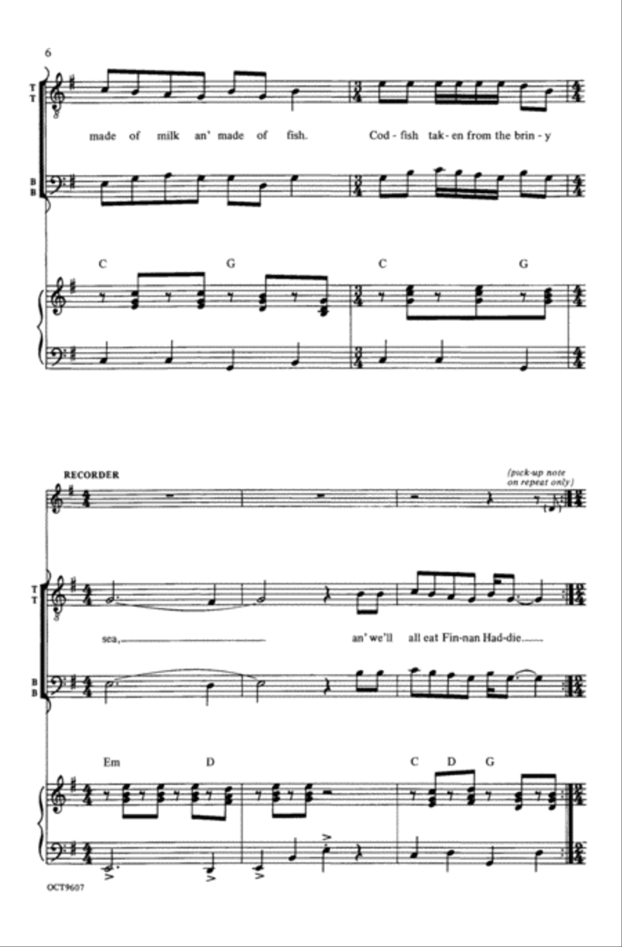 Finnan Haddie (from Celtic Songs) Choir scores gallery preview page 5