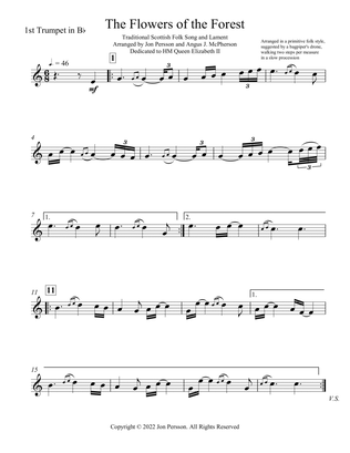"The Flowers of the Forest" for Brass Quintet - SET OF 5 PARTS