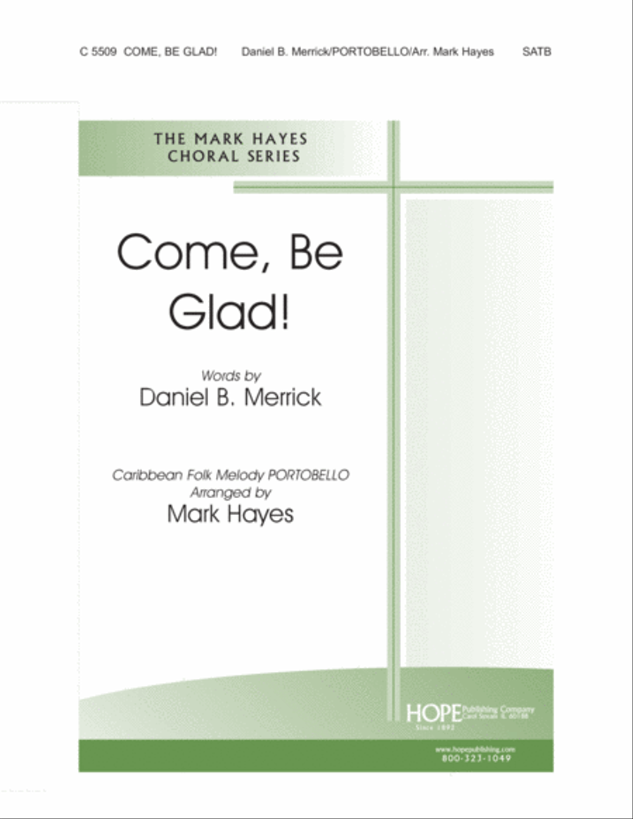 Come, Be Glad 4-Part scores gallery preview page 1
