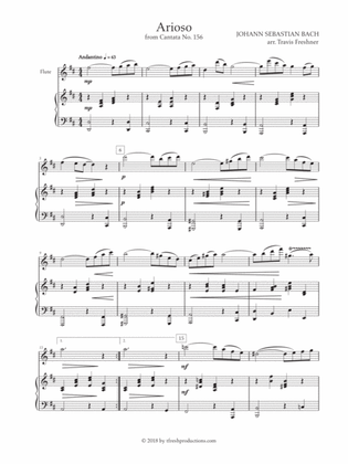 Arioso from Cantata No. 156 (Flute)