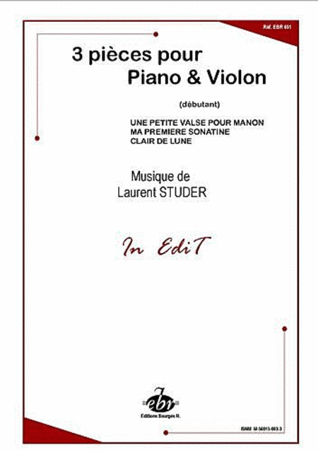 3 Pieces Pour Piano and Violon