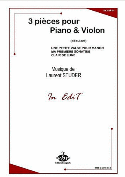 3 Pieces Pour Piano & Violon
