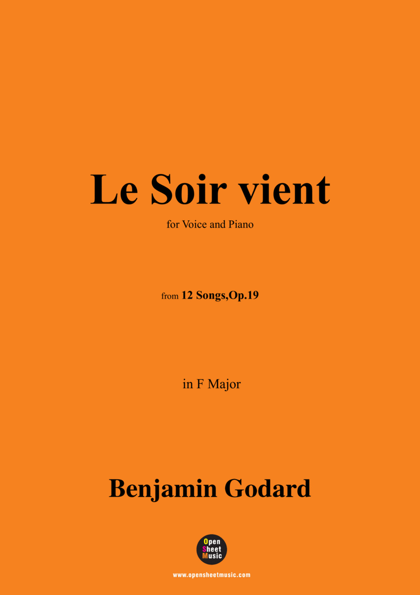 B. Godard-Le Soir vient,in F Major,Op.19 No.3