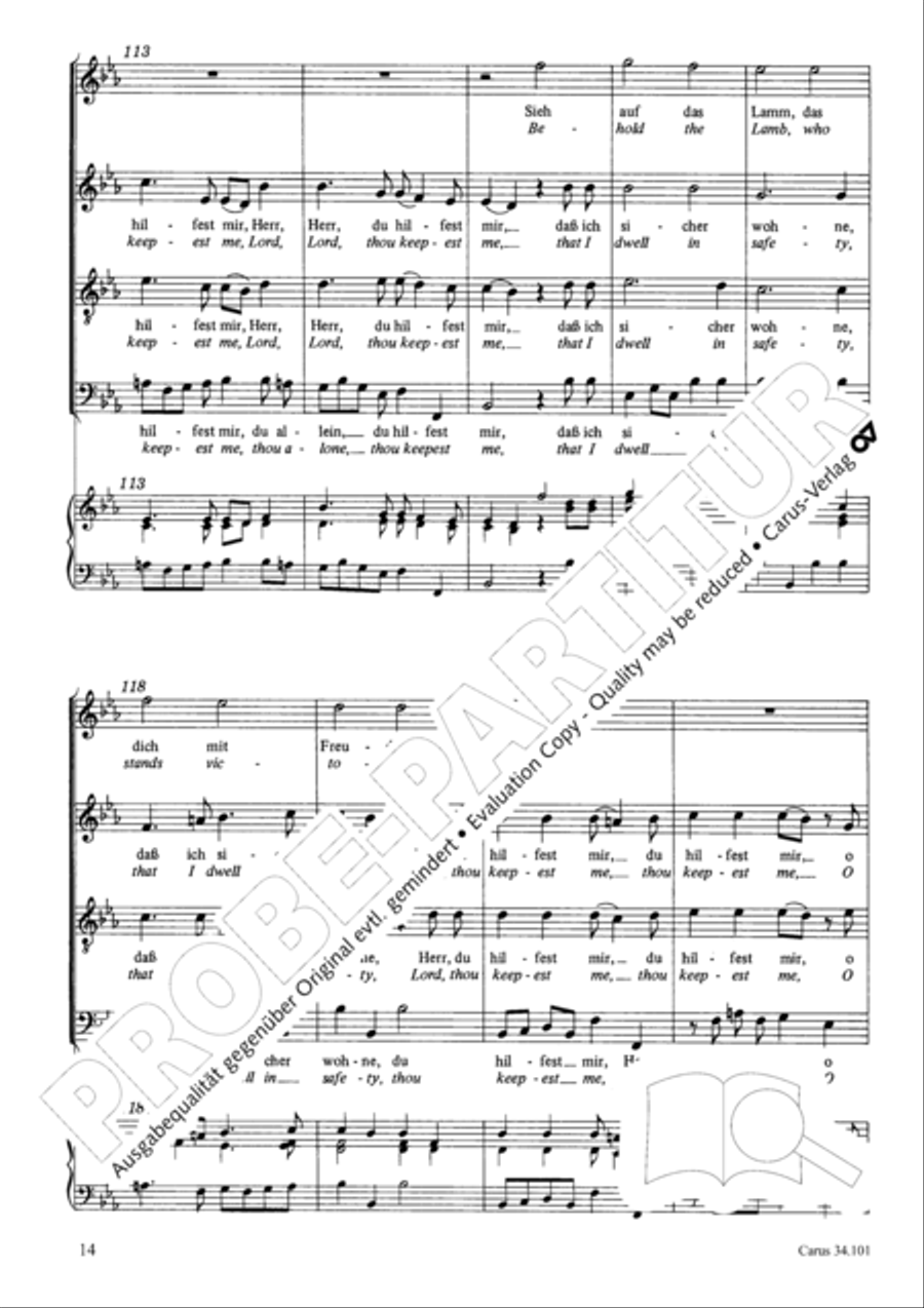 I lie and slumber, still and peaceful 4-Part scores gallery preview page 23