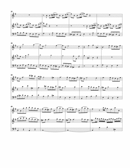 Trio sonata QV 2 : 22 (Anh. 14) for flute, violin (or 2 flutes) and continuo in E minor