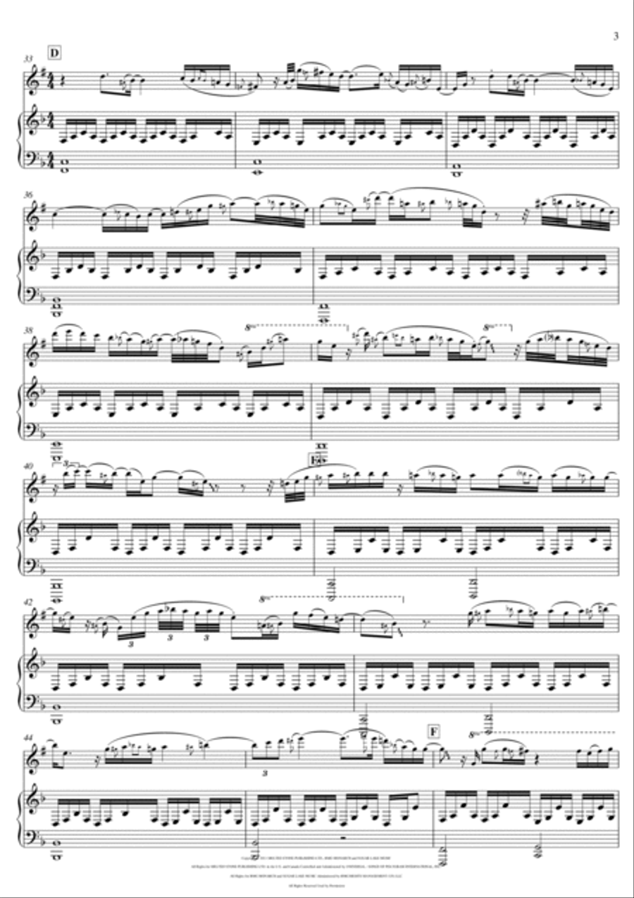 Someone Like You Tenor Saxophone scores gallery preview page 3