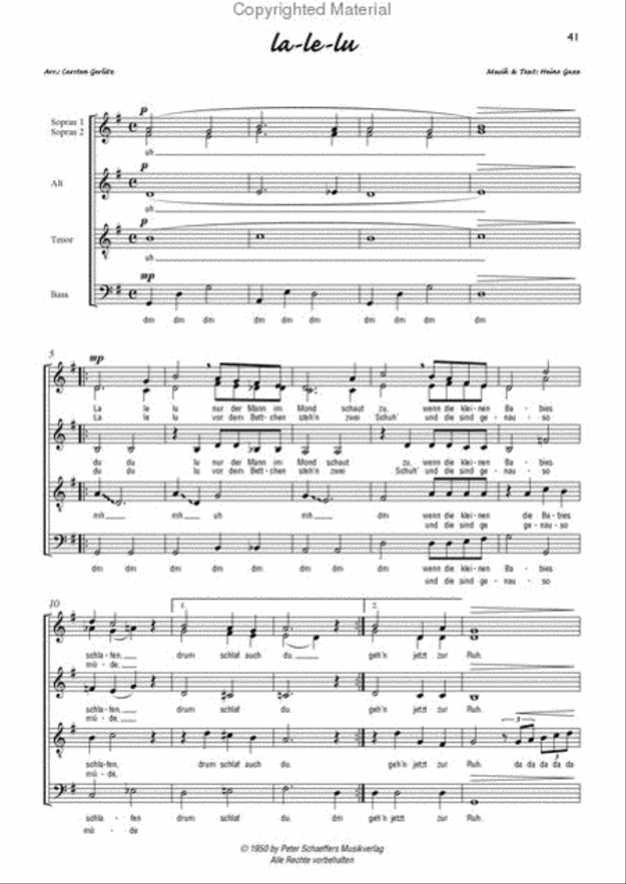 Kabinettstuckchen Kabinettstuckchen A Cappella scores gallery preview page 12