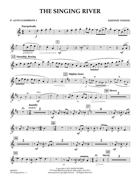 The Singing River - Eb Alto Saxophone 1