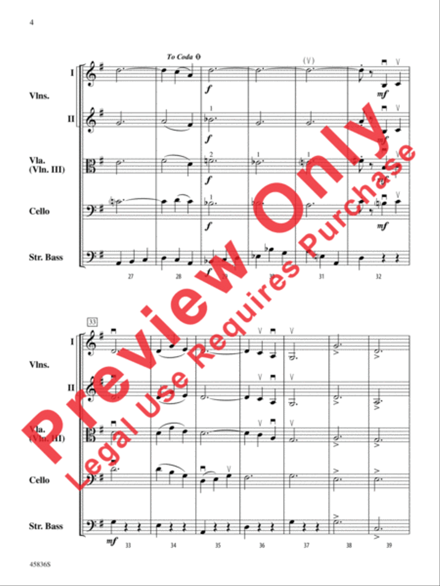 It's the Most Wonderful Time of the Year String Orchestra scores gallery preview page 4
