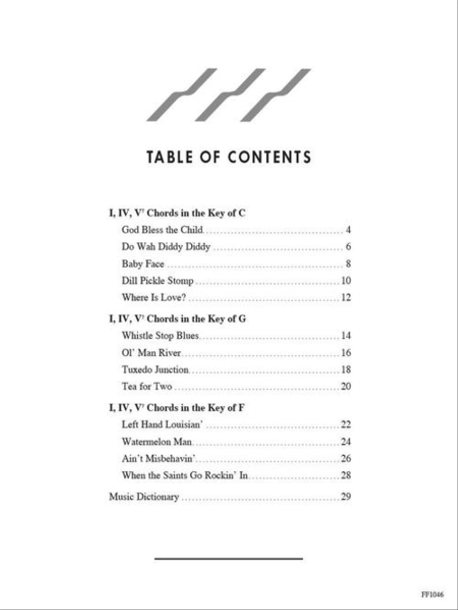 ChordTime® Piano Jazz & Blues Piano Method scores gallery preview page 3