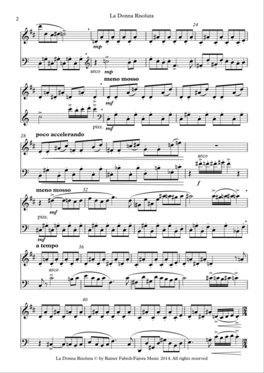 La Donna Risoluta - No.1 from Quattro Donne / Four Ladies Soprano Saxophone scores gallery preview page 2
