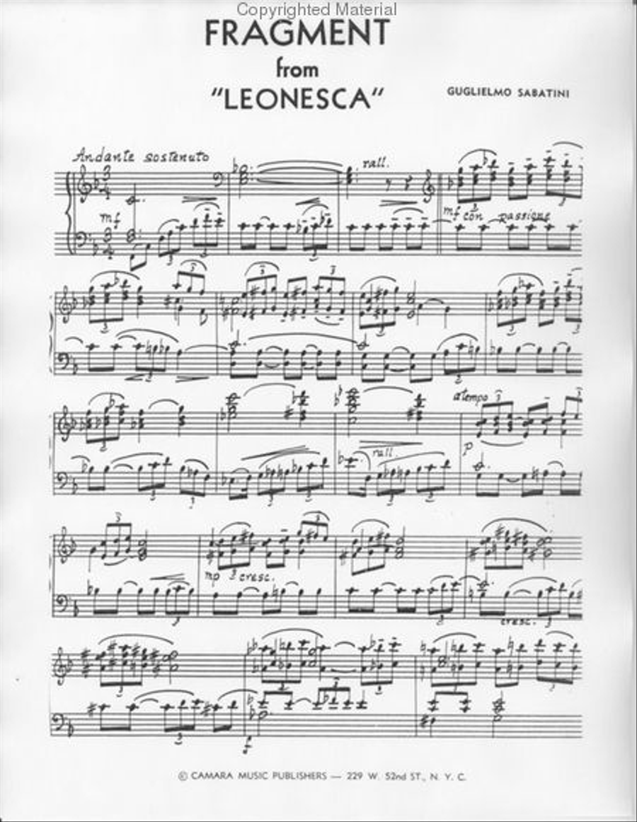 Fragment from "Leonesca"