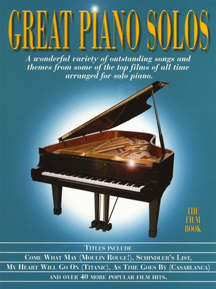 Book cover for Great Piano Solos - Film Book
