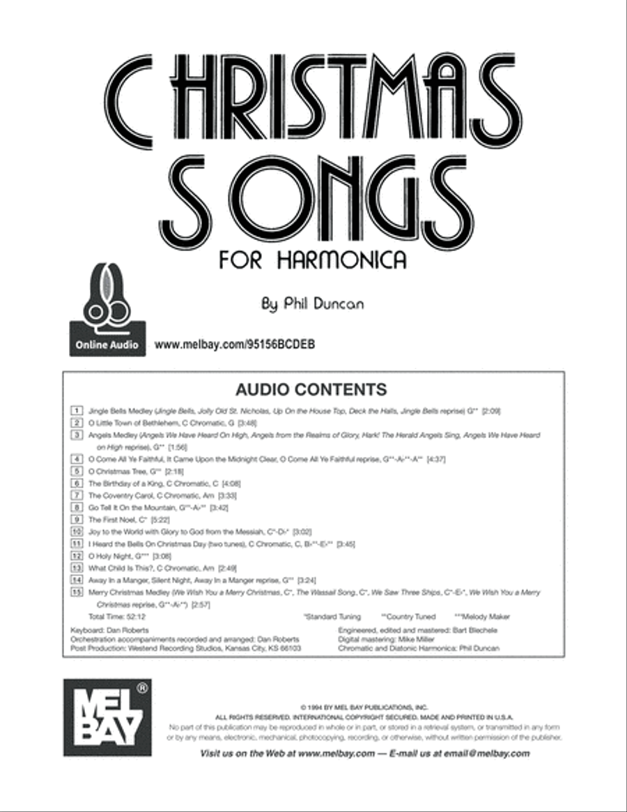 Christmas Songs for Harmonica Harmonica scores gallery preview page 2